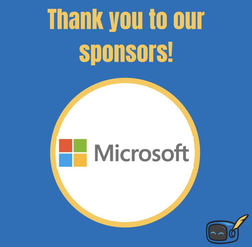 We would like to thank our sponsor, Microsoft, for supporting PatriotHacks!

You can still register for PatriotHacks with the link in our bio. We can’t wait to see you on Friday, Hackers!!