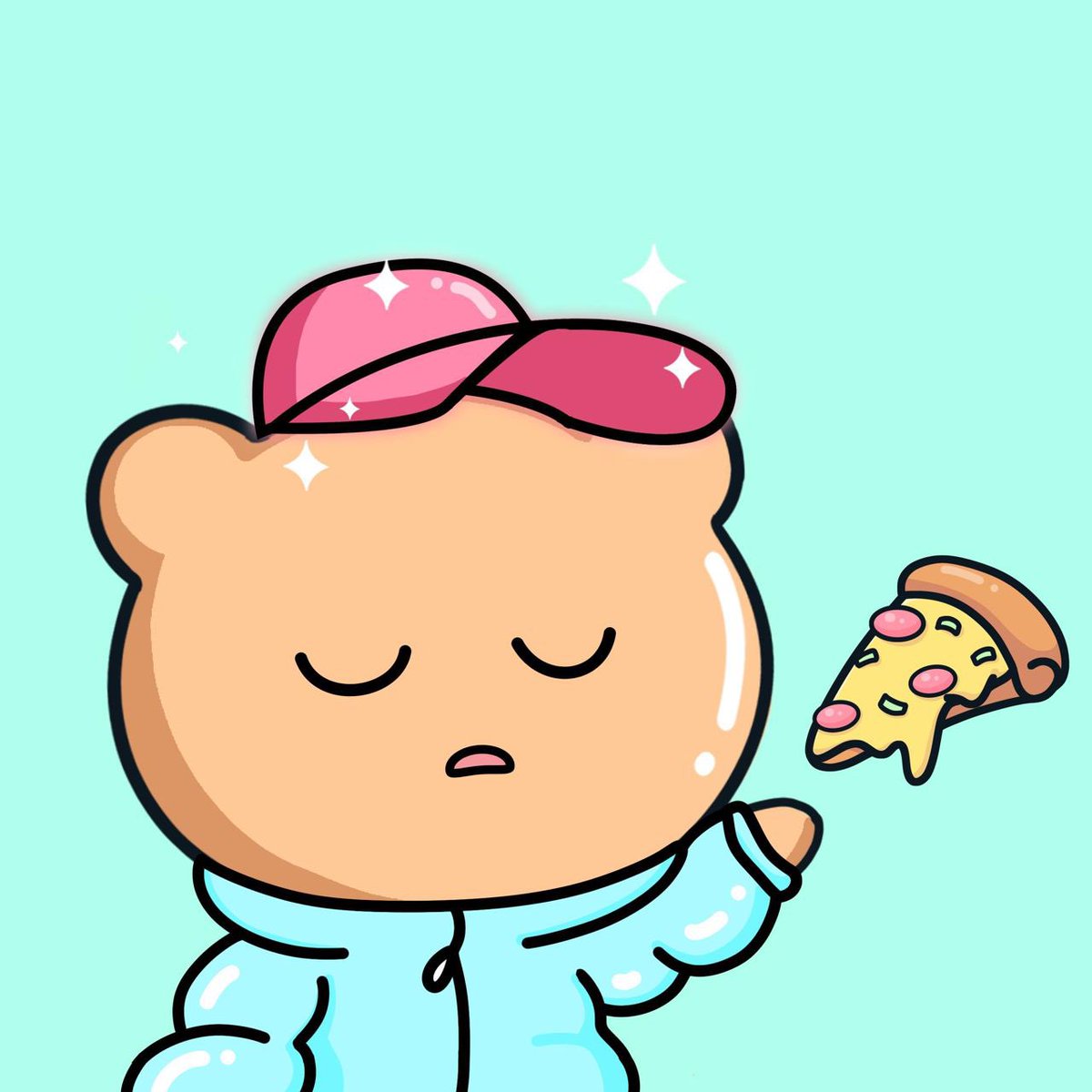 Gummies get sleepy from too much 🍕 

🌈It’s almost Weekend frens!!

Yummy Gummies Role anyone? 🍭