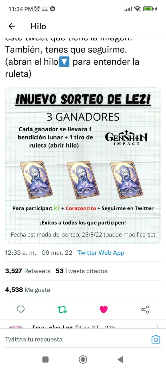 Satm_3's tweet photo. @Lez_YT Tengo fe de q lo puedo ganar https://t.co/5AULMoZTcU