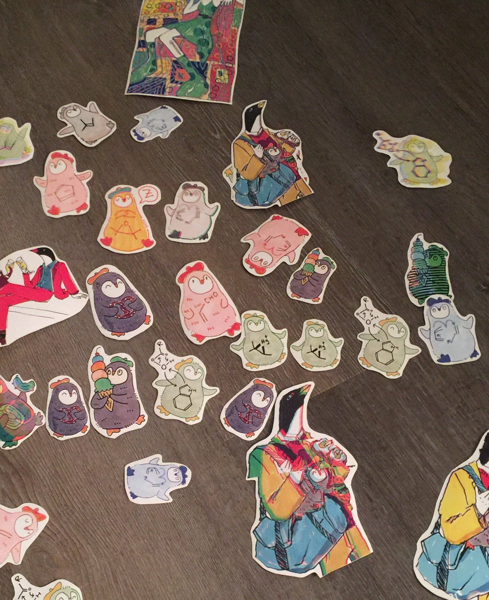 fiat_miss's tweet image. Stickers have been created! 
#xtz #tezos #ricotta #ryan #stickers #physicalnft #penguin #versum #fxhash