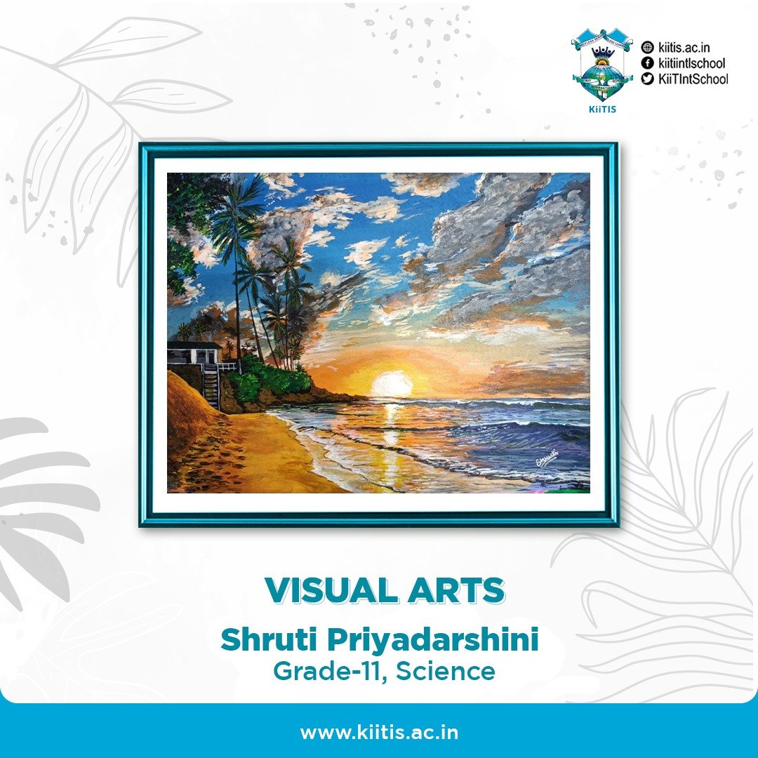 KiiTIntSchool's tweet photo. We are proud to share the creative flair of our young minds. Shruti Priyadarshini from Grade 11, Science showcases her artistic work.
#KiiTIS #art #creativemonds #visualarts #talent #internationalschool #odisha #bhubhaneshwar https://t.co/YmNfA35fuS