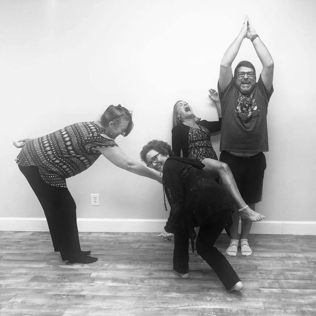 amyadventurepro's tweet photo. Level 1 Improv students play with turning off their thinking brains and turning on their doing brains - look at the results! Think they’re having fun? You betcha! 
.
.
.
#improv #play #thinklessdomore #improvclass #staugustine #beherenow #findyouradventu… https://t.co/NOFk1TOCTT https://t.co/VUNqaIgLV4