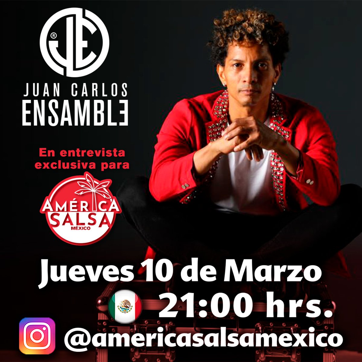 Este jueves
#SoyAmericaSalsa
#SomosMasQueSalsa
#SeguimosMarcandoElRitmo
<a href="/JuanCaEnsamble/">Juan Carlos ENSAMBLE</a>
