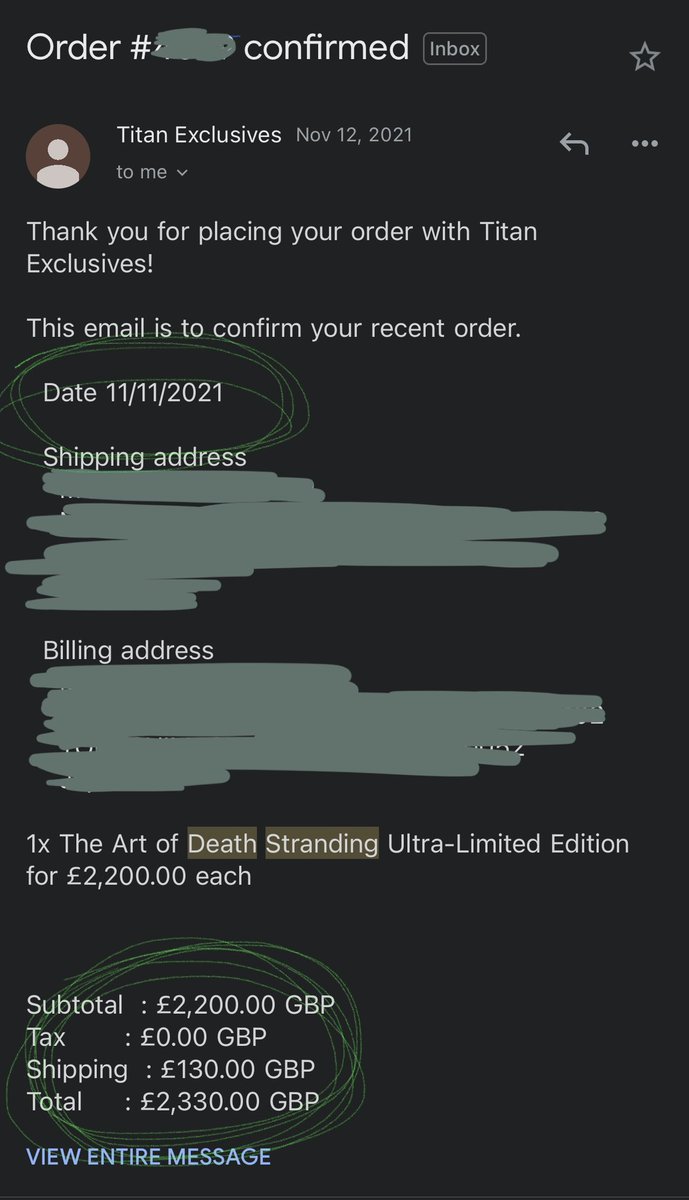 niftendo64's tweet photo. @TitanBooks when do you plan on shipping the the item which I paid 2330 GBP for all the way back in November??

How about a refund if you are not going to ship? https://t.co/SzvxGbLT9T