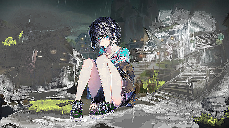 TBingsing's tweet photo. upsad girl artwork by phantmtbs https://t.co/ws8oQDSZmc
