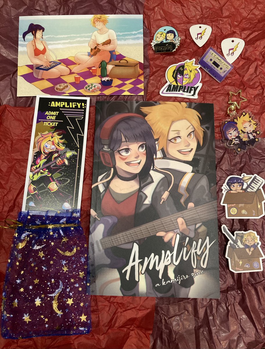 Stoked to announce my contributor copy of <a href="/Amplify_zine/">Amplify! A KamiJirou Zine - Leftovers 10/14</a> finally arrived!!!🌟🎉 It’s been such a pleasure and honour working with you all!!💛💜LOVE how my fics turned out! Domestic fluff will always be my fave genre to write✨

Online release coming soon, so stay tuned!!💞