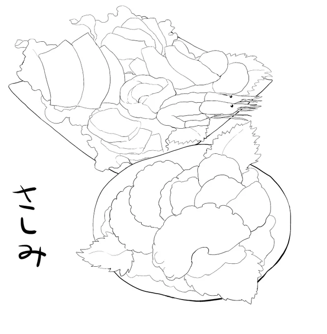 アウトラインだけならへろへろでも描ける気持ちになって、アウトラインさえあれば中のタッチもなんとかなるみたいな気持ちになってメンタルにやさしい 
