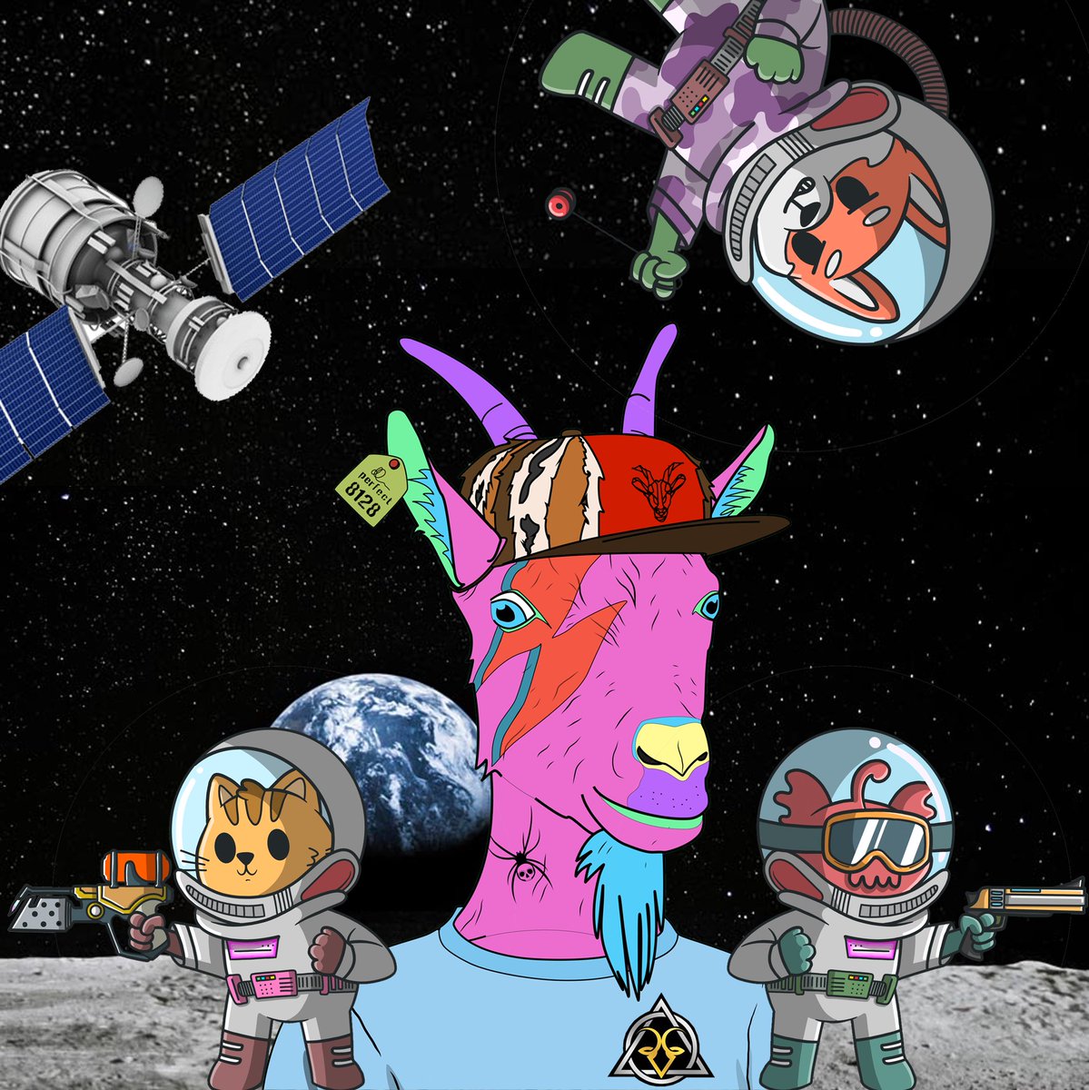 ArchipelagoCoin's tweet photo. @ronswanson730 @OzzieADAgoat @BigDrew369 @Jaybies911 @BubbaGumpCrypto @contrada_vibes @adaGOATS S is for #SpaceGoats #LFGoat https://t.co/1TYYB0vR4m