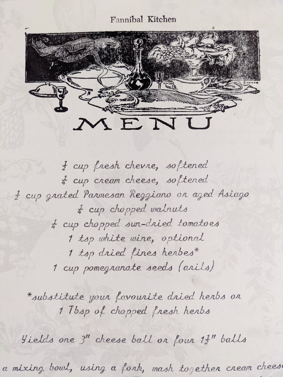 FannibalKitchen's tweet photo. Sooo been getting into #letterpress and I made a paper menu (needed something to type, used Janice's recipe) so that when I throw a #Fannibal dinner party guests can take the night's menu w/ them! Letterpress + typewriter = winning combo I think! #fannibalscookthebook #Eattherude https://t.co/rHdh81KtQT