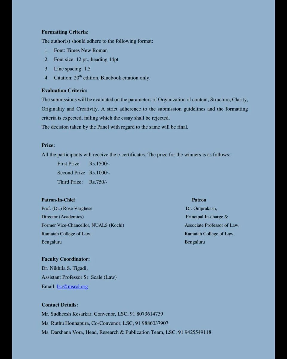 RCLBangalore's tweet photo. Essay Competition https://t.co/2eND6BKf7k