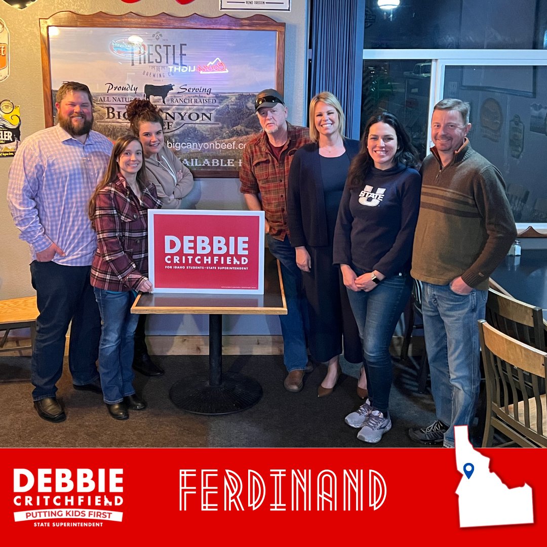 4idahostudents's tweet photo. Big Canyon Beef for dinner and an excellent conversation at The Trestle Club. This is a great slice of Idaho! #idpol #idleg https://t.co/Oj0JoNSIp5