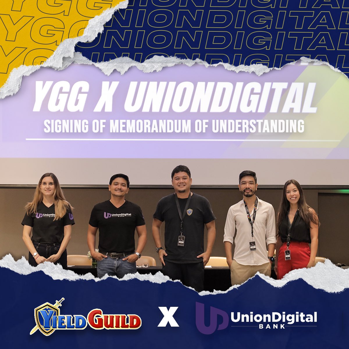 YGGPilipinas's tweet photo. YGG Pilipinas is partnering up with
@UnionDigitalPH!
UnionDigital Bank will be working with us
to make banking smooth and easy for
everyone in #Play2Earn โ๏ธ
Check them out here โก๏ธ https://t.co/03GqiaUyH9
#WeAreYGG #UnionDigitalBank #fintech
#digitalbank #crypto #YGGPilipinas https://t.co/HYxqV3q77D