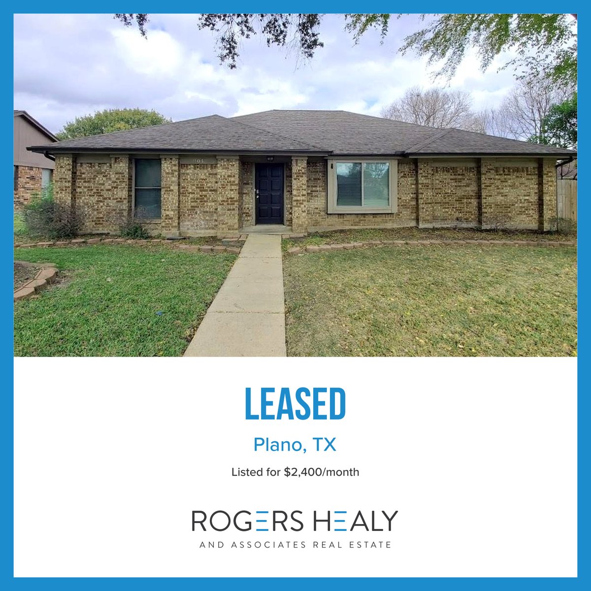 LEASED! I'm so excited for my awesome clients! Tomorrow they get to move in to their favorite home of the several we toured!

Leasing, buying, selling, I do it all! Let's turn your real estate dreams into reality!

#rhadfw #rent #forsale #realtor #realestate