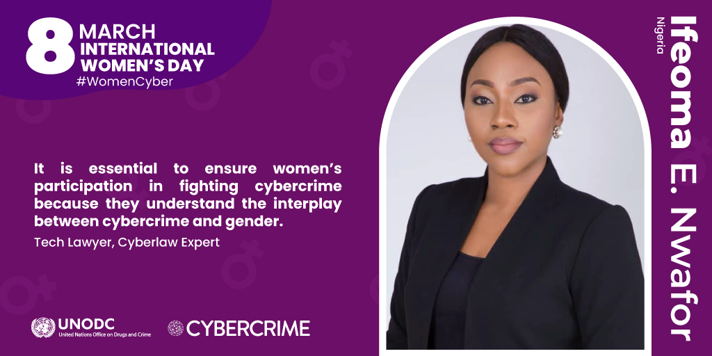 Global Programme on Cybercrime (@un__cyber) on Twitter photo ⬇️Check out what Ifeoma E. Nwafor <a href="/Ify_Cyberlaw/">Dr. Ifeoma Nwafor</a> is working on!
#WomenCyber #IWD2022 ⬇️Check out what Ifeoma E. Nwafor <a href="/Ify_Cyberlaw/">Dr. Ifeoma Nwafor</a> is working on!
#WomenCyber #IWD2022