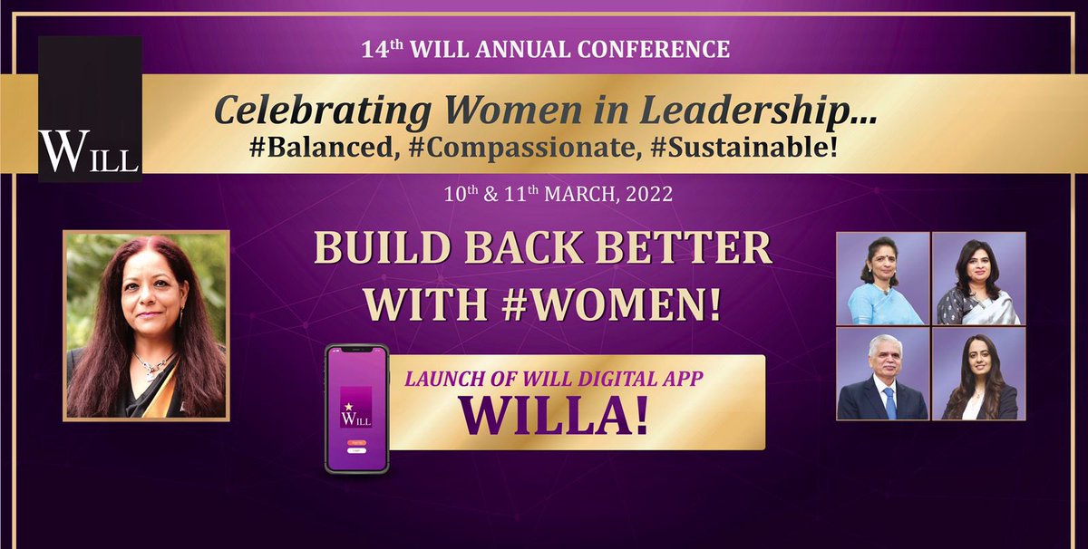 thekiranbedi's tweet photo. Today Celebrating Women in Leadership with 14th WILL Annual Conference. @poonambaruaWILL
#DigitalWomen #FutureWomen
#Balanced #Compassioned #Sustainable #empoweringwomen #Womeninleadership https://t.co/0MPF8VyKVc