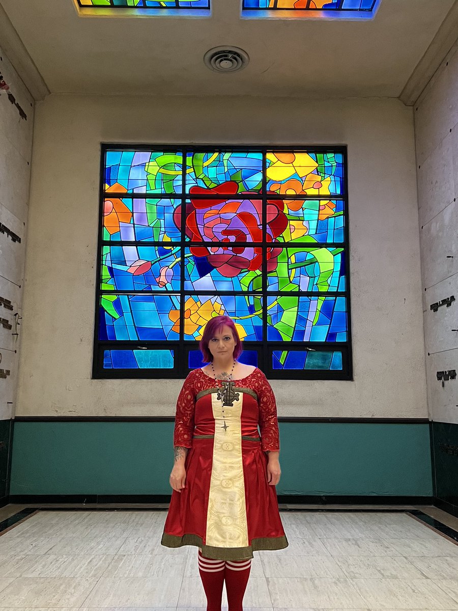 TheDuchessSF's tweet photo. Being a Ghost horror fan Easter egg  #IMPERAUnholyVestments @LomaVistaRC @thebandGHOST https://t.co/mvFuRu6cmm