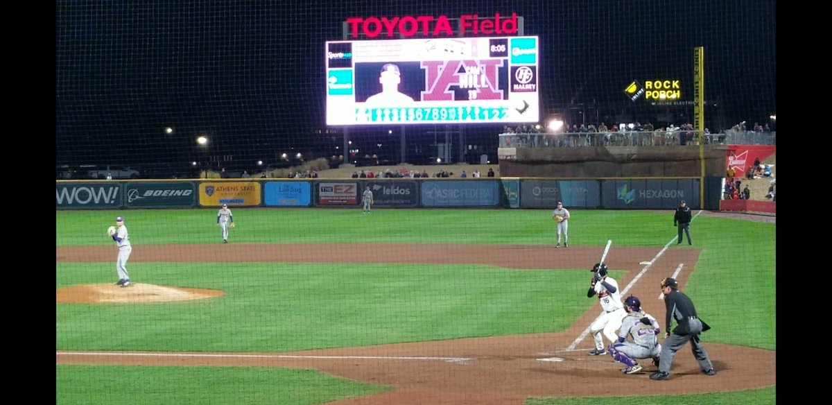 Had a great night watching <a href="/Camdenlhill/">Cam Hill</a> and <a href="/AuburnBaseball/">Auburn Baseball</a> with a come from behind win against Tenn Tech at Toyota Field. Over 6,000 in attendance. 👀