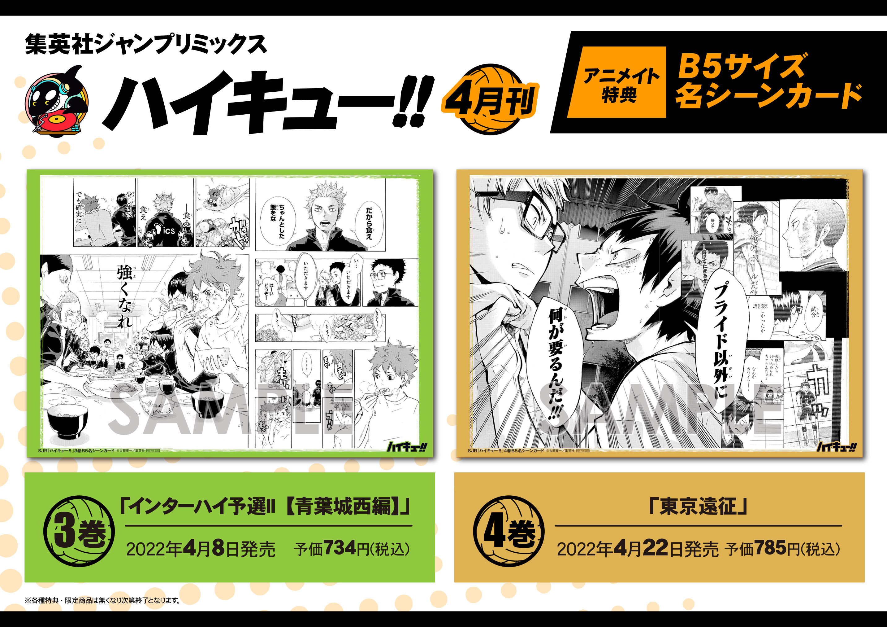 アカウント ハイキュー‼︎ リミックス版 アニメイト特典 １８点セット ...