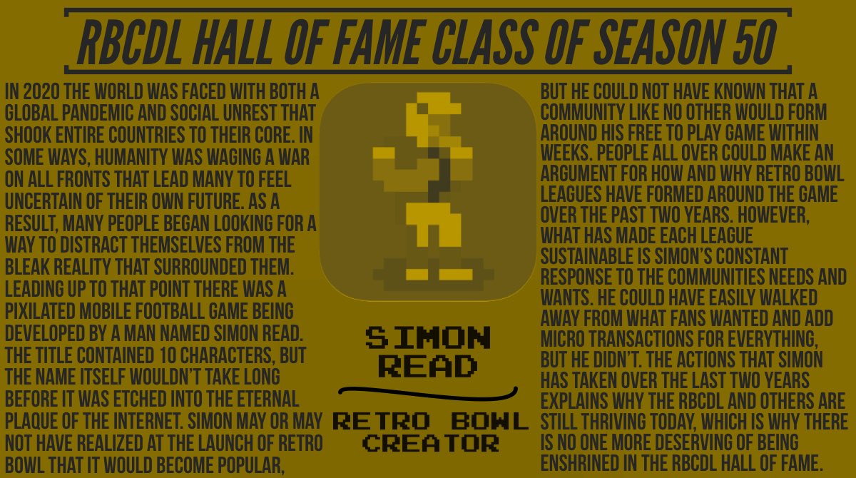 RBCDL Hall of Fame tweet media