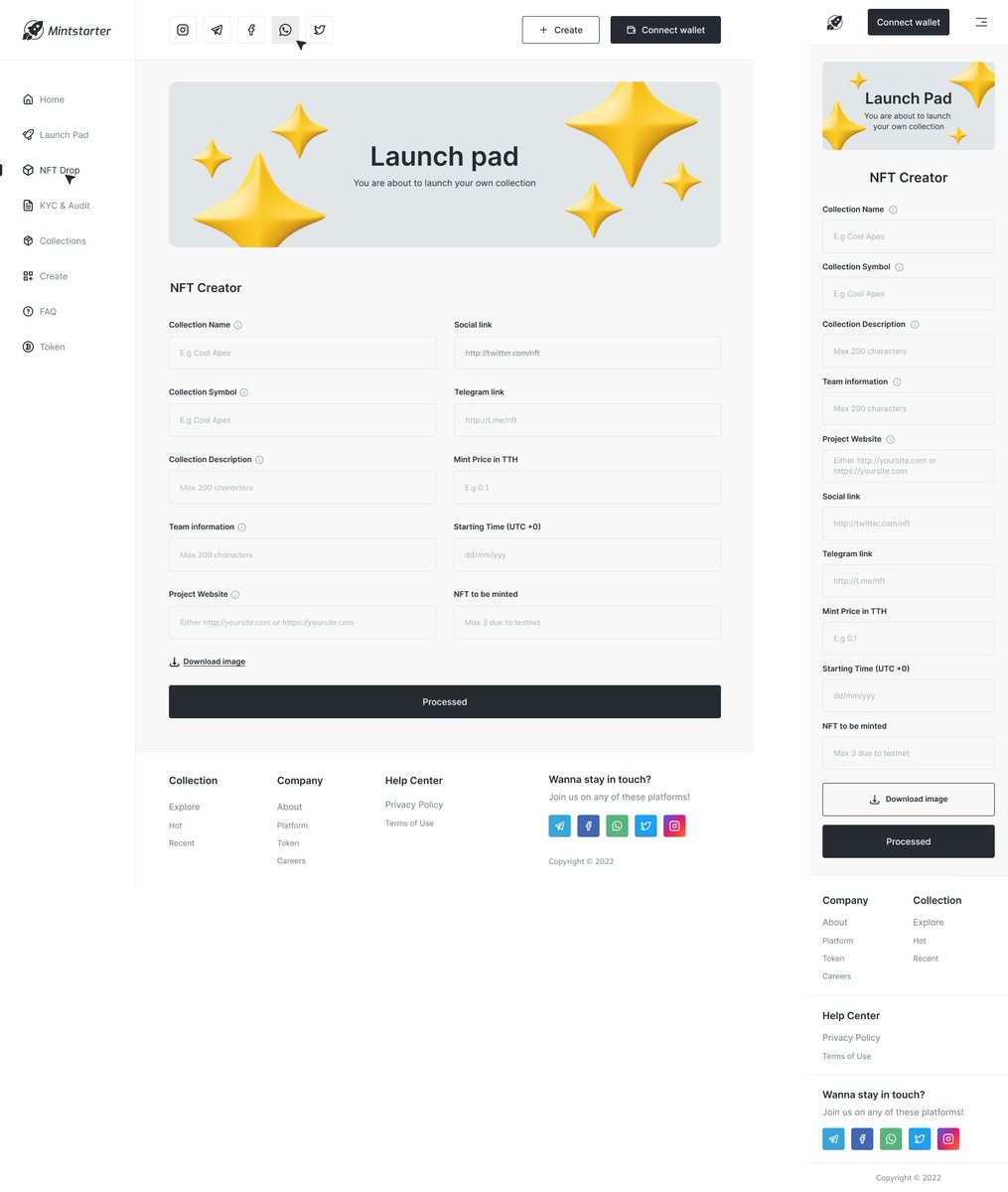 MintStarter's tweet photo. Testing is going very well! The testing group can vouch as they created their first NFT Collections through MintStarter on Polygon! 🚀

We received the new UI updates and are now coding them so that we will be ready on launch with the fully tested platform and UI.

#MintStarter https://t.co/unUObxhKyh