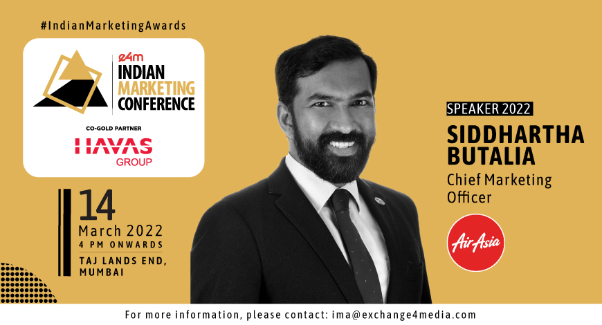 e4mevents's tweet photo. Welcoming Siddhartha Butalia, Chief Marketing Officer-AirAsia as our Speaker at Indian Marketing Conference.

Catch him live on March 14, 2022 at Hotel Taj Lands End, Mumbai from 4:00 pm onwards.

Register here: https://t.co/AfAjaknCWU

#conference #marketing #marketers https://t.co/jwS2dQVlIl