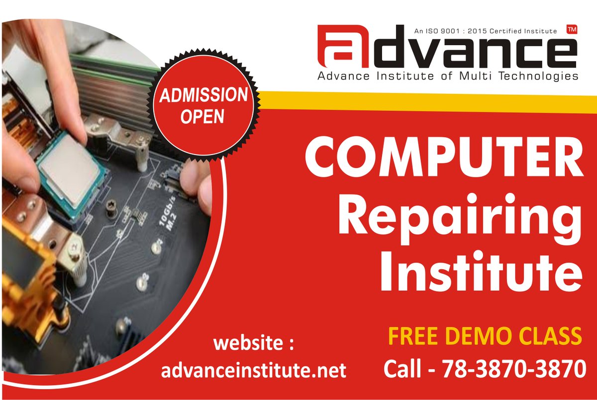 advanceInstitue's tweet photo. Advance Institute of Multi Technologies
Latest Technology Computer Repairing Course in Delhi.
Book Free Demo Class - 7838703870
For More Information -https://t.co/mV0JKKqqJ1
#computer_repairing_course #computer_repair_course #computer_repairing_institute https://t.co/rdVXADrx8k