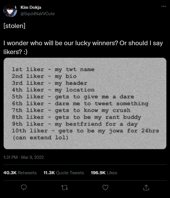 Polaris1864's tweet photo. ✨Liker✨
SP stands for SimP, you can't change my mind💞
#plotja #orvtwt #onetweets https://t.co/u5OOuitiEh