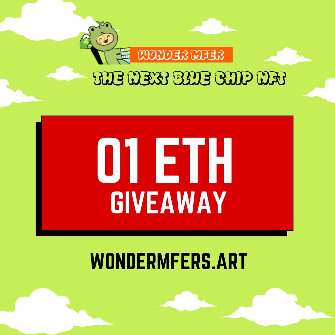 MferWonder's tweet photo. Hey!! @WonderPals and @Mfers fans!!!! 
👉Join #Giveaways  to win prize 01 ETH!!! 
1️⃣Follow our twitter
2️⃣Like &amp; Retweet this post
3️⃣Tag 3 Friends
#wonderpals #mfers #NFTGiveaway
🆘Minting is live in couple hours. 
👉Visit us: https://t.co/VnW7ySAAyE https://t.co/ObfLjSaxNW