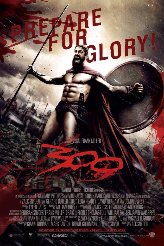 FilmNewsNos's tweet photo. π¬MOVIE HISTORY: 15 years ago today, March 9, 2007, the movie β300β opened in theaters!
#GerardButler #DavidWenham #LenaHeadey #GiovanniCimmino #DominicWest #VincentRegan #TomWisdom #AndrewPleavin #AndrewTiernan #RodrigoSantoro #MichaelFassbender @PMensahOnline #KellyCraig https://t.co/tAzeSBbB9S