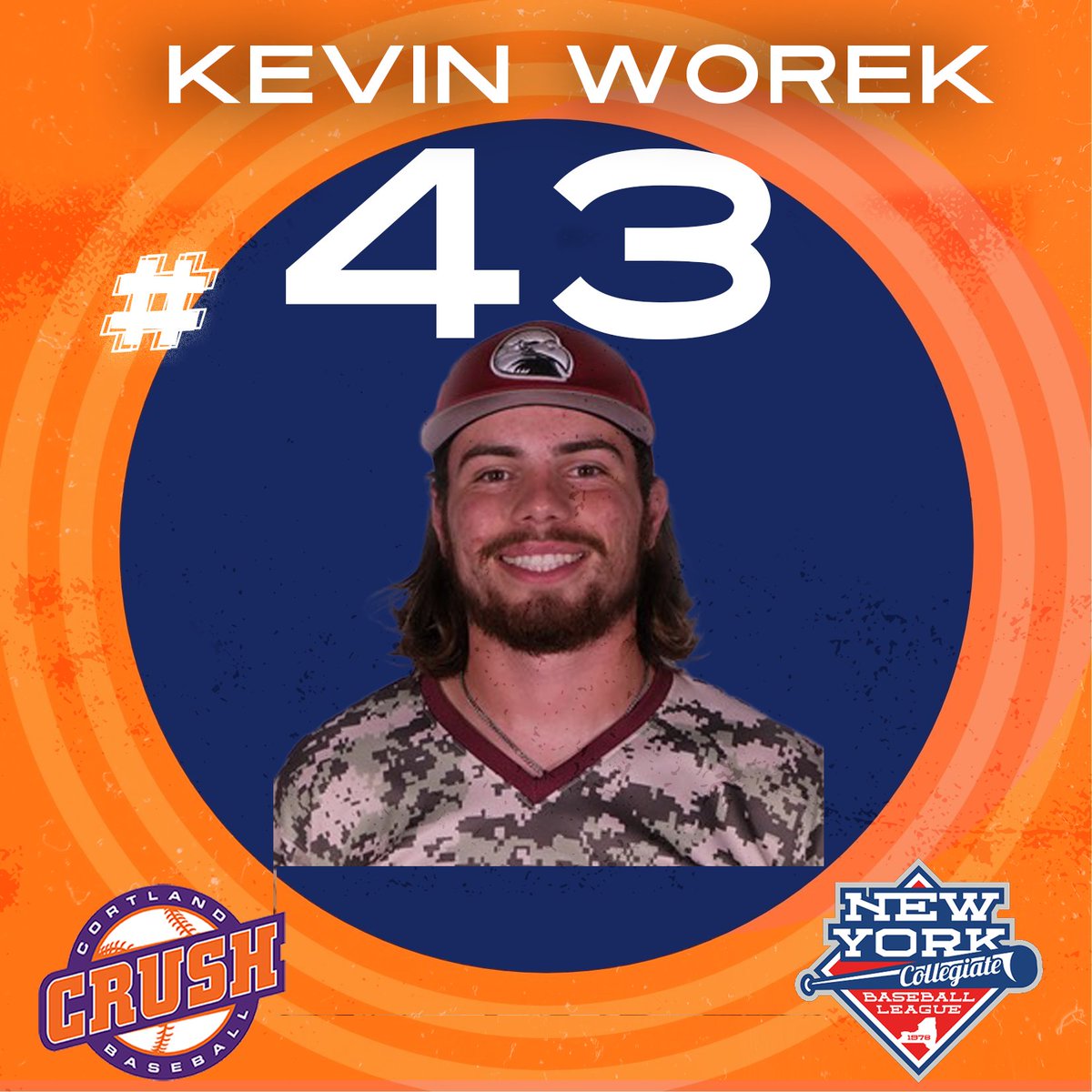 Cortland Crush (@crushball) on Twitter photo We are excited to welcome pitcher Kevin Worek to the Cortland Crush!
#WorekCrush22 #Crush22
#Cortlandcrushbaseball #Crushitin22
#ExperiencetheCrush
<a href="/LHU_baseball/">Lock Haven Baseball</a>
<a href="/NYCBLbaseball/">NYCBL Baseball</a> We are excited to welcome pitcher Kevin Worek to the Cortland Crush!
#WorekCrush22 #Crush22
#Cortlandcrushbaseball #Crushitin22
#ExperiencetheCrush
<a href="/LHU_baseball/">Lock Haven Baseball</a>
<a href="/NYCBLbaseball/">NYCBL Baseball</a>
