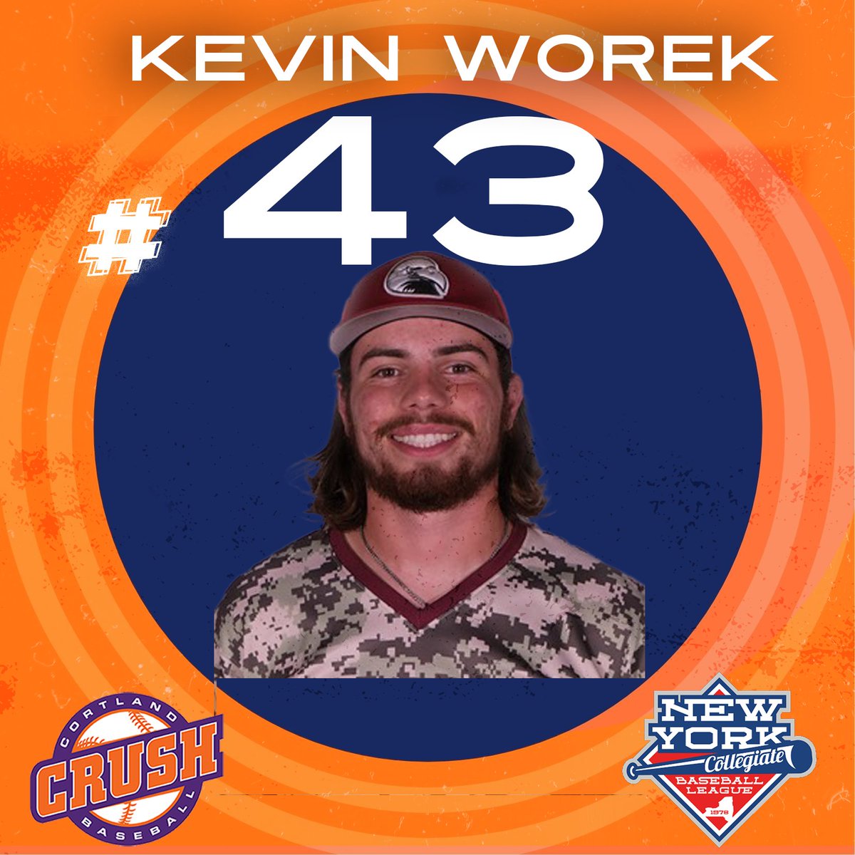 We are excited to welcome pitcher Kevin Worek to the Cortland Crush! #WorekCrush22 #Crush22 #Cortlandcrushbaseball #Crushitin22 #ExperiencetheCrush @LHU_baseball @NYCBLbaseball