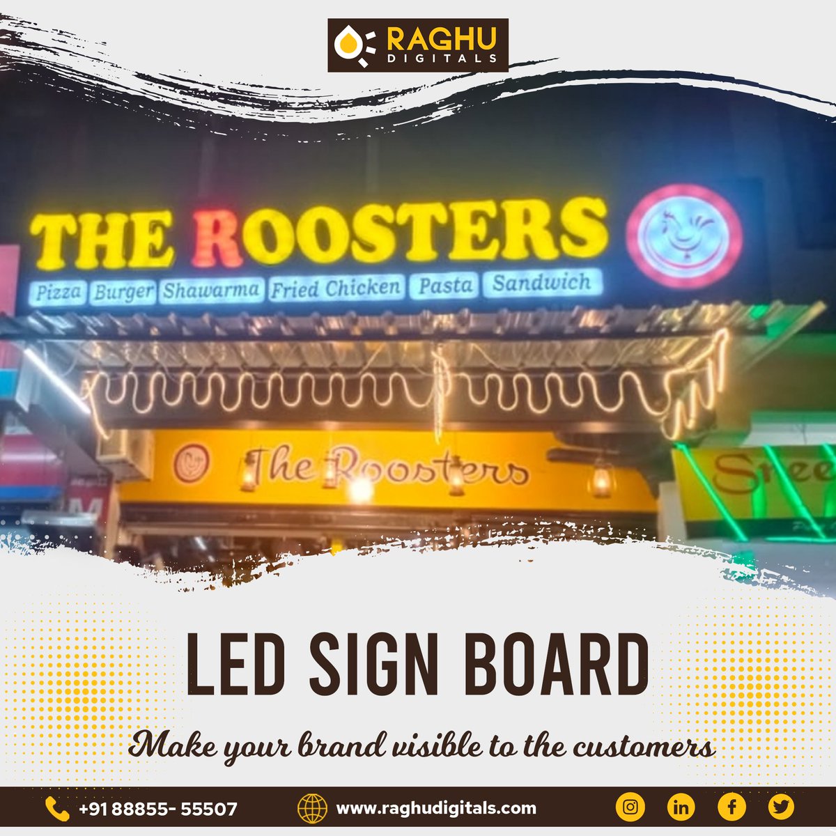 RAGHUDIGITA1S's tweet image. LED Sign Boards Gives Elegant Look With Energy-saving Features.

Available in a wide range of colors and sizes. Call Now: 88855 55507
Visit: raghudigitals.com

#raghudigitals #ledsignboards #ledsignages #ledlights #ledsignagessolutions #ledSignageBoards #ledlightsolutions