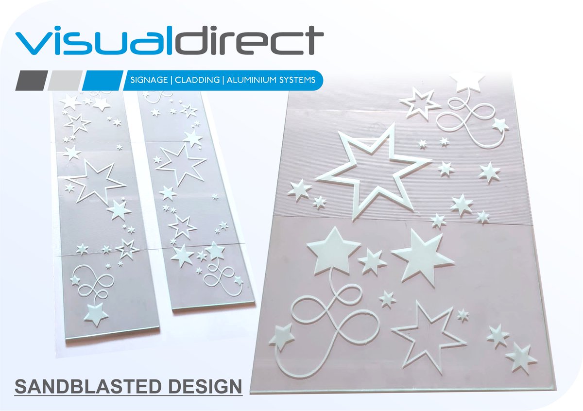 Visual_Direct's tweet photo. One of the first sandblast design orders from our new catalogue! https://t.co/qMl8bmVH0P