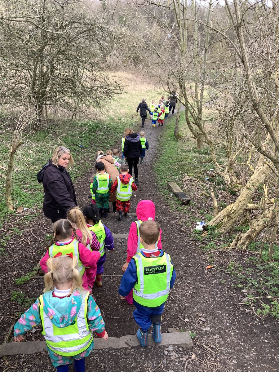 Our EYFS children are on their way to the park for the first time this year