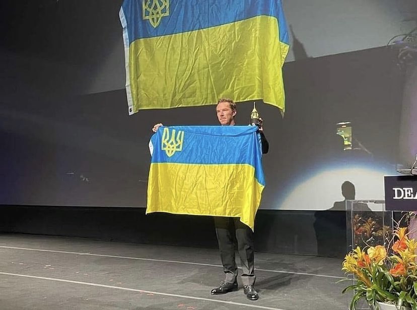 Benedict Cumberbatch is also with us🙏🏻🇺🇦