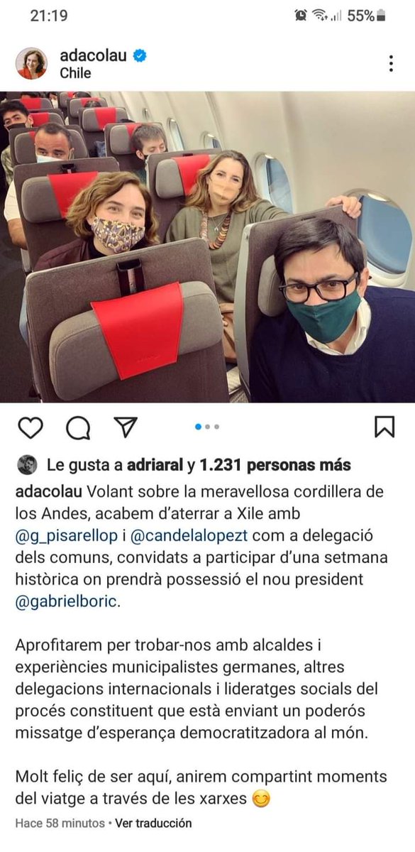 colau_anti's tweet photo. @AdaColau @bcnencomu @bcn_ajuntament Necesario 1 semana de vacaciones a gastos pagados en CHILE? Dejas barcelona hecha una mierda y te largas? No eres alcaldesa eres #VIVIDORACOLAU #TIRANACOLAU #DICTADURACOMUNS #MOCIONDECENSURA #FORACOMUNS #FORACOLAU #COLAUDIMISSIO https://t.co/3HImS3KvYA