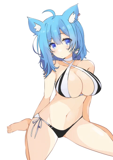 この髪型であの水着を着てほしかったので #いちかあるばむ 