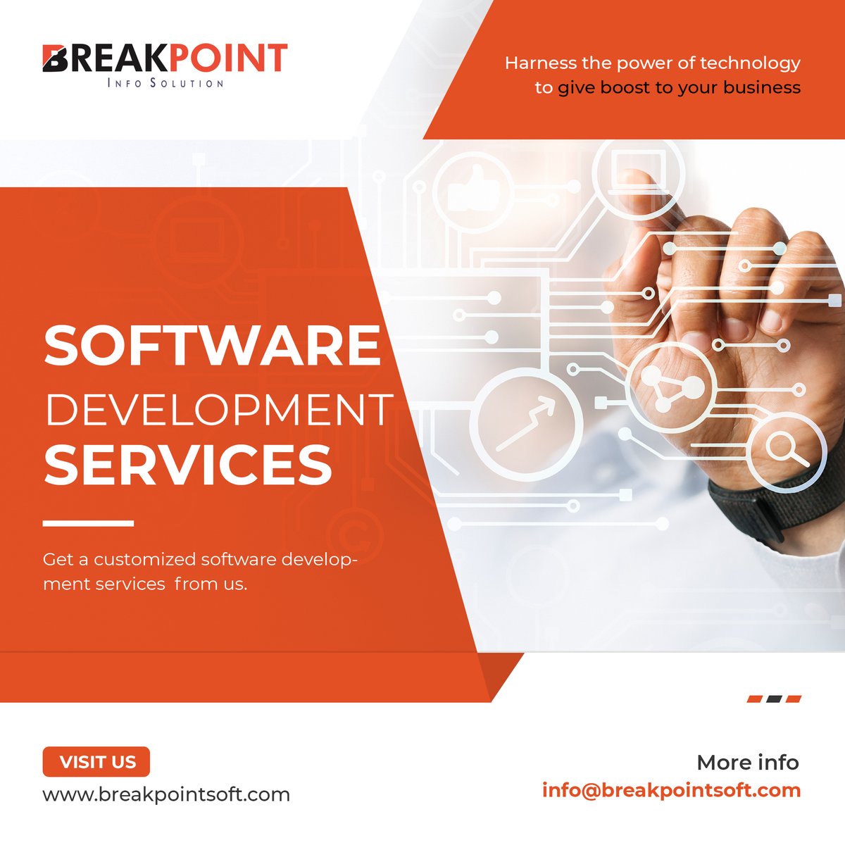 InfoBreakpoint's tweet photo. Software Development Services.

Harness the power of technology to give a boost to your business.

Visit Our Website: https://t.co/8sz86KMC9W

#breakpointsoft #breakpoitinfosolution #softwaredevelopment #webdevelopment #appdevelopment #customizedsolutions #logisticstechnology https://t.co/5HRTsRT7Az