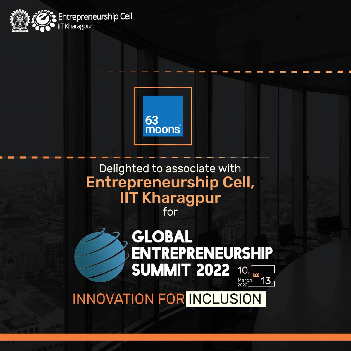 BTSPulse's tweet photo. 63 moons technologies limited is delighted to be associate partner with @ecelliitkgp ,  #iitkharagpur for Global Entrepreneurship Summit 2022
Official Link of the summit:  https://t.co/Y5dxIC2w4F
Registration link of the summit:  
https://t.co/DjQ8CFCq18 https://t.co/vjl8EzEHfw