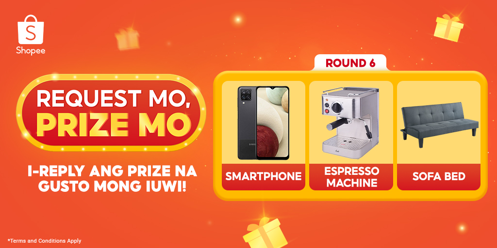 ShopeePH's tweet photo. 🧡 3.3-3.15 MEGA GIVEAWAY 🧡

Dalawang rounds na lang at malalaman na natin kung ano ang winning item, Shopee Fam! Kaya i-boto na ang gusto niyong maiuwi!

I-reply ang gustong mapalanunan at samahan ng #RequestMoPrizeMo for a chance to win a voucher! https://t.co/AV7n3BvEuc