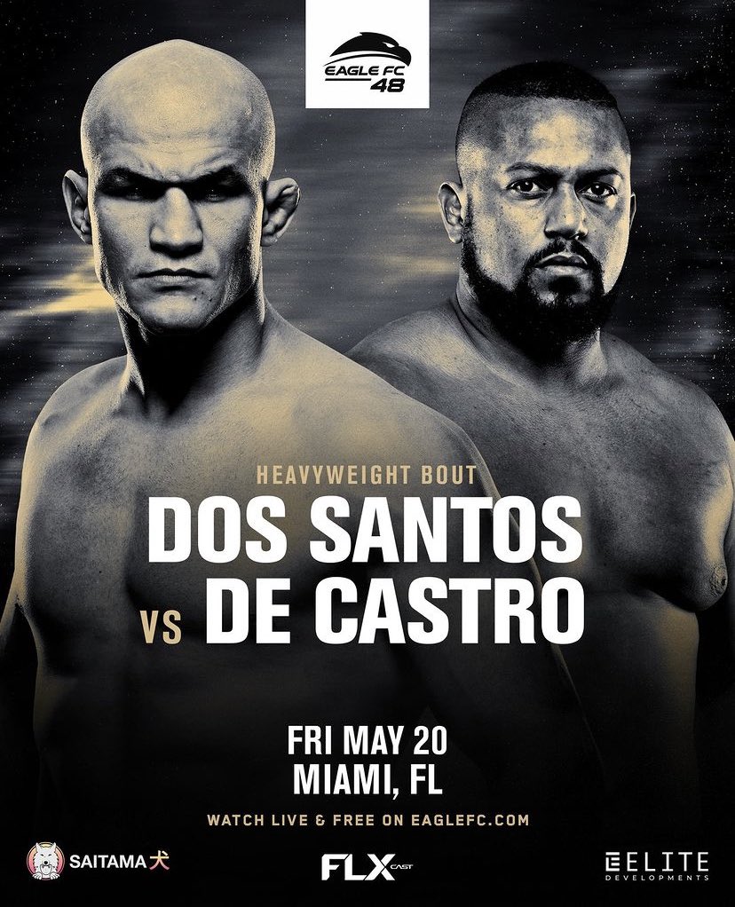 Junior dos Santos vs. Yorgan Decastro will headline #EagleFC's May 20th event. - (Heavyweight) via @EagleFightClub 

#JuniorDosSantos #YorganDeCastro
