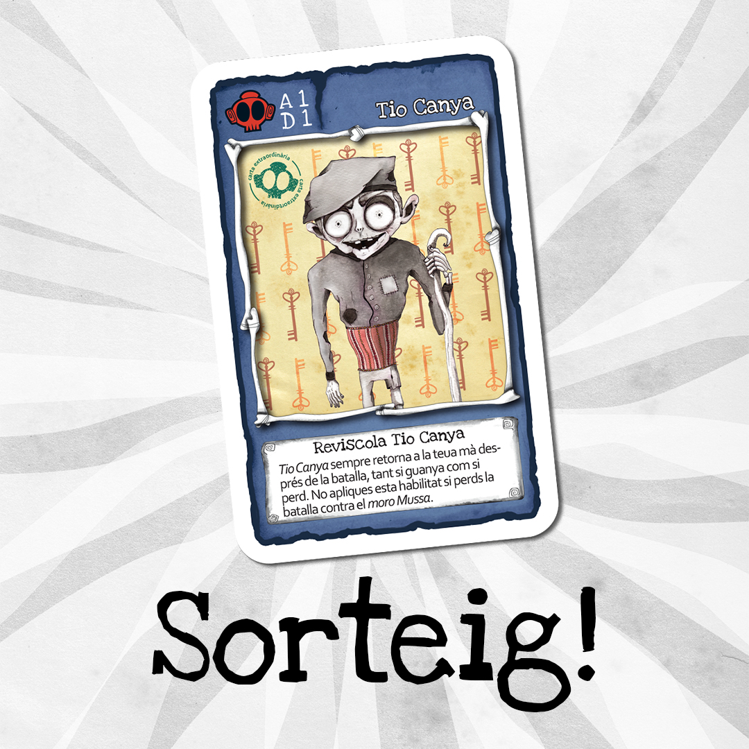 falleracalavera's tweet image. Amb motiu del retorn de les #Falles, fem una sèrie de sortejos de la @falleracalavera! Hui sortegem una de les últimes cartes extraordinàries de #TioCanya!
1⃣ Seguix @zombipaella i @falleracalavera 
2⃣ Fes RT
⏳Tens temps fins a les 23.59 de hui, 10 de març. MOLTA SORT!