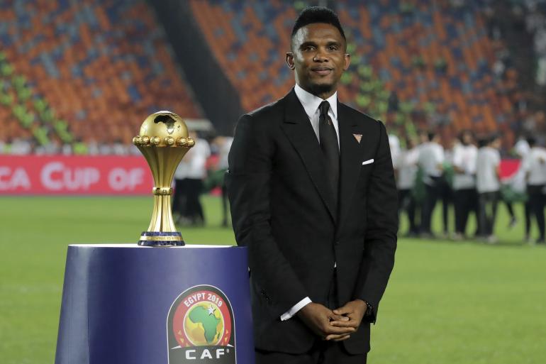 FecafootOfficie's tweet photo. 🇨🇲 | Time for celebration| 🎂 

Former
 #IndomitableLions' skipper, multiple champion and #FECAFOOT President, @SamuelEtoo turned 
4️⃣1️⃣ today. 

Happy birthday Champion &amp; President 🦁💚❤️💛🎂🍾 https://t.co/9ltwmRbQK0