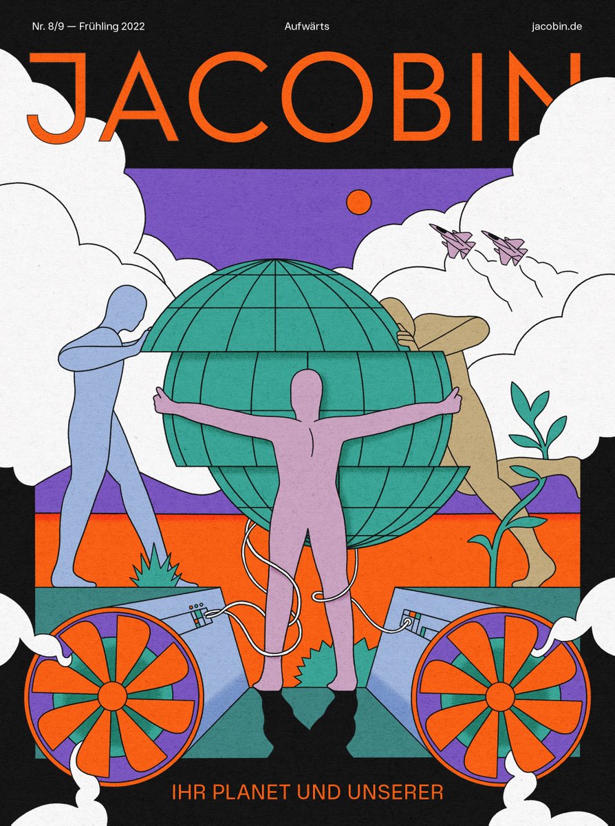 jacobinmag_de's tweet photo. Alle reden vom Krieg. Alle wollen das Klima retten. Der Kapitalismus passt sich an. Die neue JACOBIN-Ausgabe erscheint am 15. April. https://t.co/1fr4RXwEJX https://t.co/u5hG9MIbpL