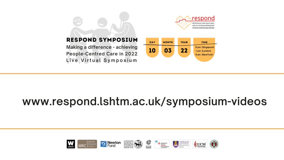 RESPONDncd's tweet photo. Hear the #voices of those with first-hand experience of #ChronicHealthConditions #NCDVoices
https://t.co/L74L6foc2J
Then join our #RESPONDSymposium2022 to explore together how we can create better health services. 
Today at 1pm GMT 
Link to join: https://t.co/JSDmJ7fkBc https://t.co/thLr59Q1G8