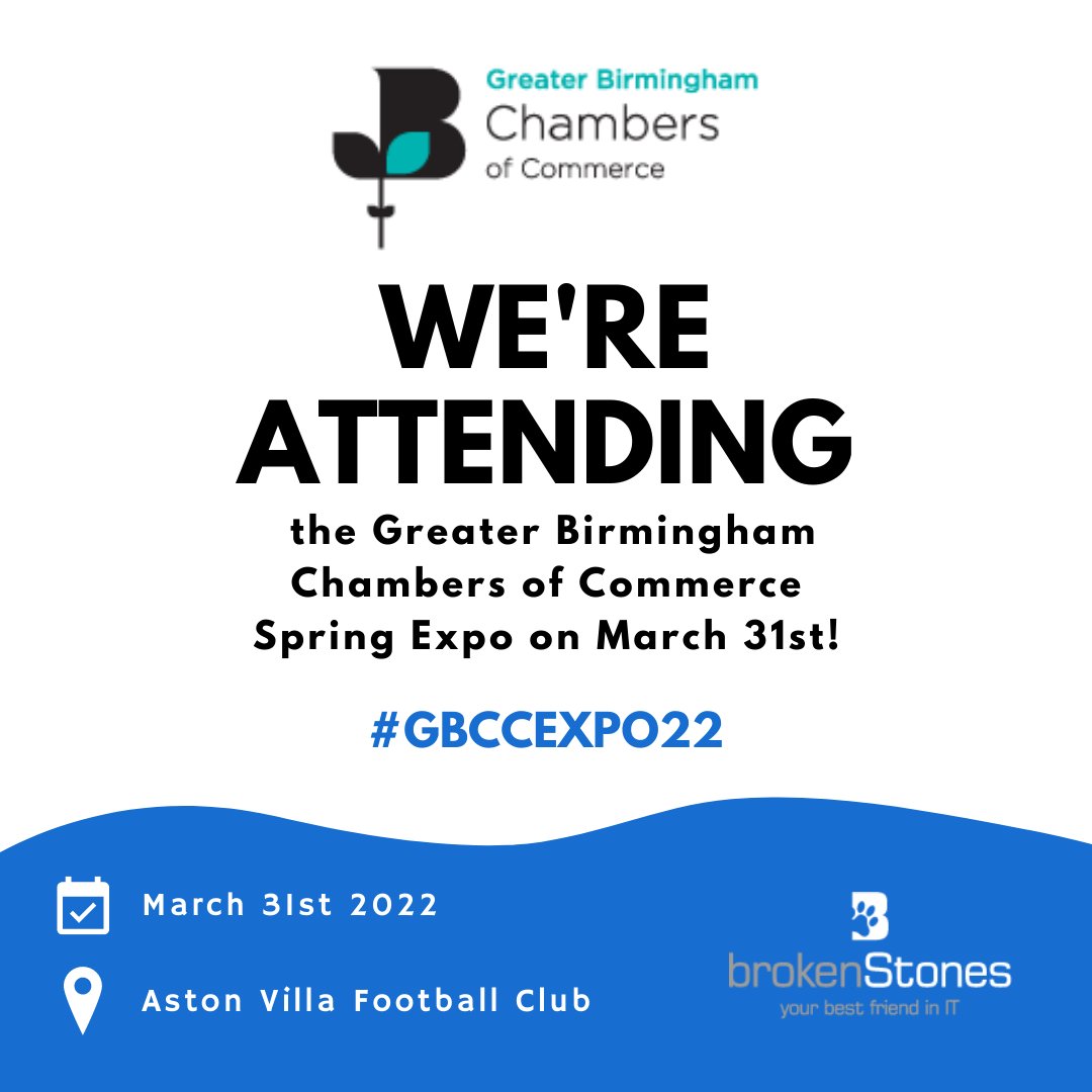 brokenstones's tweet photo. We're attending the Greater Birmingham Chambers of Commerce Spring Expo later this month!

We'll be doing an exciting tech prize giveaway that you won't want to miss out on!

Find out more or register to attend for FREE https://t.co/BbGlWaIF25 https://t.co/vrUwQpUXUM