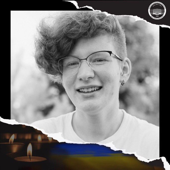 visegrad24's tweet photo. 21-year-old Yulia Zdanovska, one Europe’s most talented young minds. 

Winner of the European Math Olympics in 2017. 

Killed by Russian shelling of Kharkiv in 2022.

Putin is killing Europe’s future. https://t.co/kl2fp5i1rL