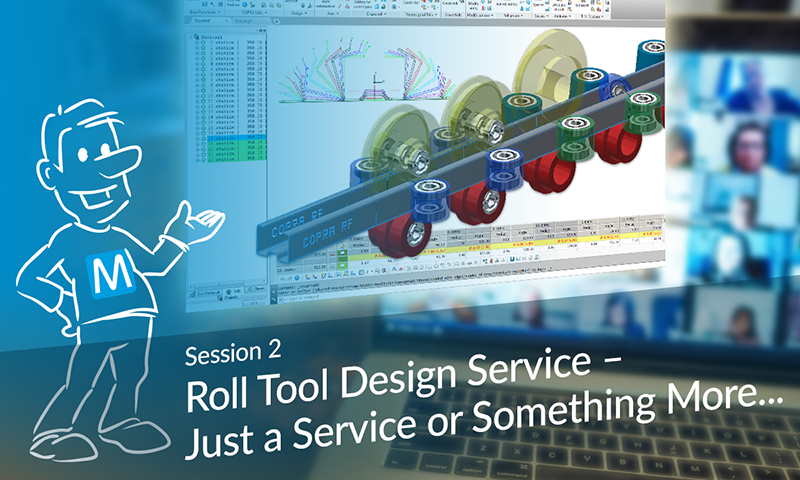 Register now and join our second Virtual Conference Session: Roll Tool Design Service - data M Sheet Metal Solutions GmbH datam.de/en/copra-virtu…