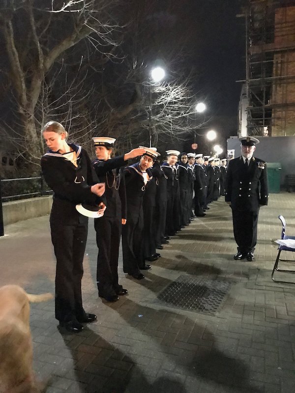 tonylouki's tweet photo. Long overdue rendezvous at #Chiswick Sea Cadets with Pat Davies, owner of the #Légiondehonneur and #Freewoman of @LBofHounslow. With our #56thMayor, the @bishnug58 and an exemplary turnout of the crew and officers of #TSStork, last night at the Pier House, W4 ⚓️ https://t.co/hpQTNlPPnA