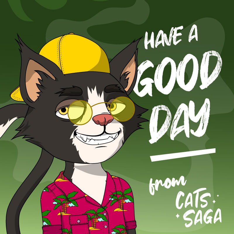 Hey fam, just wishing a good day from <a href="/Cats_Saga_NFT/">Cats Saga Official NFT</a> 

We still have WL spots open discord.gg/vWK8WhgSUf